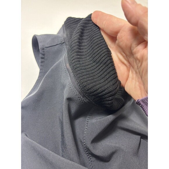 Athleta Initiative Sleeveless Dress Black Small High Neck Exposed Zipper - Picture 8 of 11